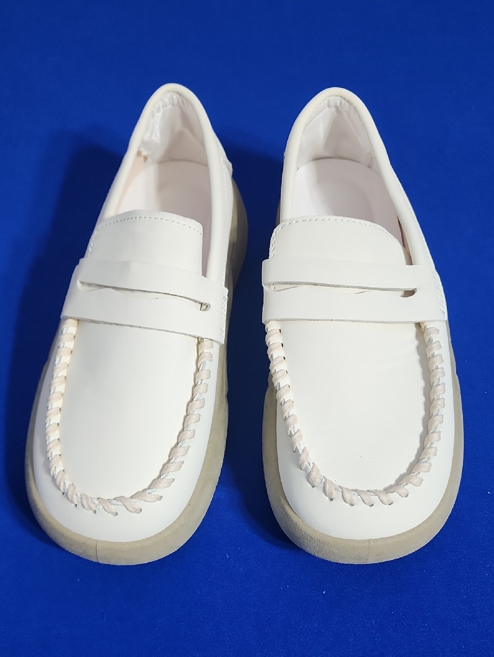 Classic Kid's Cream Loafers - Comfortable Slip-On